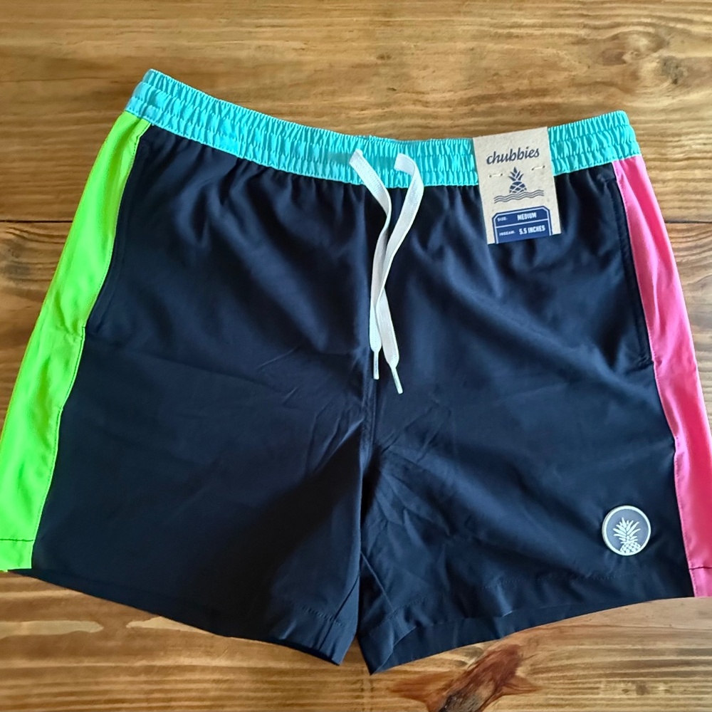 Chubbies “The Bright Sides” Stretch Swim Trunks – Size M | NWT